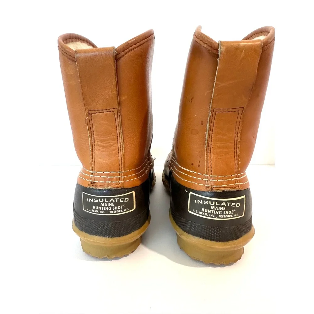 LL Bean Insulated Shearling Lined Maine‎ Hunting Shoe Duck Boot Bean Boot